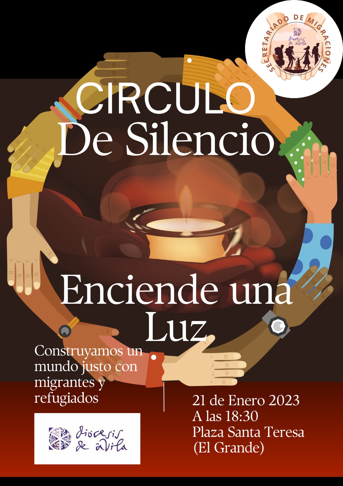 Encendiendo una luz por los migrantes - Diócesis de Ávila